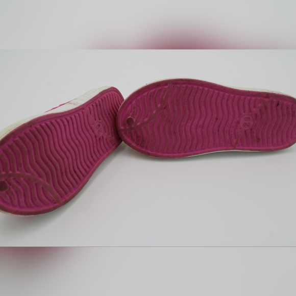 Girls Size 29 (US 11.5) Pink & Cream Low Top Shoes - Picture 7 of 7